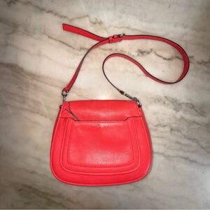 MARC JACOBS Red Empire City Leather Messenger bag Purse